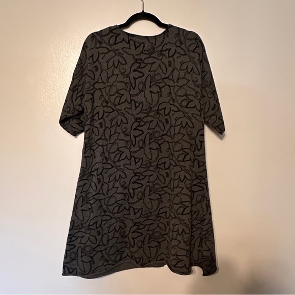 Gudrun Sjoden Cotton Knit Pocket Front Floral Print Tunic Jumper size Medium - Picture 6 of 6